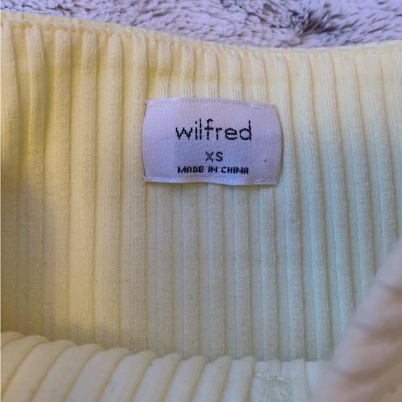 Light (almost pastel) yellow Wilfred tube top - Picture 4 of 4